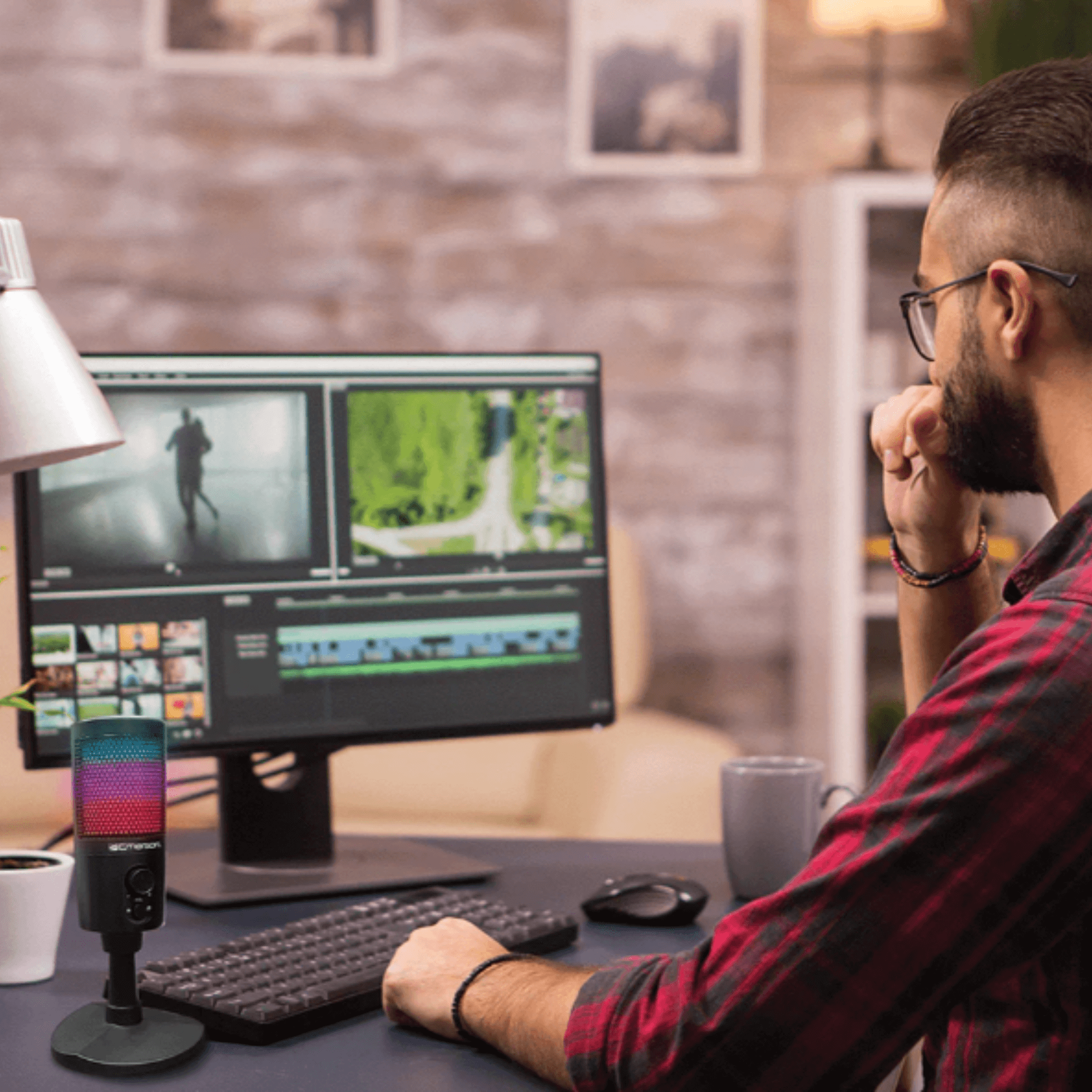 JupiterGear Home - Wholesale Small/Handheld Appliance - Emerson USB Gaming & Streaming Microphone with RGB Lighting8