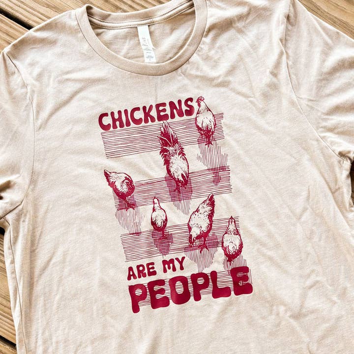 The Chicken Bawks - Wholesale Screen Printed T-Shirt - Unisex - Chickens Are My People