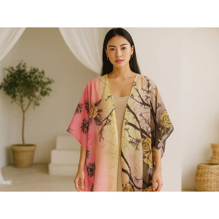 Fabrica Kraft – wholesale Kimono – Women's – Sari Kimonos | Fabric Shrugs | Multicolored Saree Kimono33