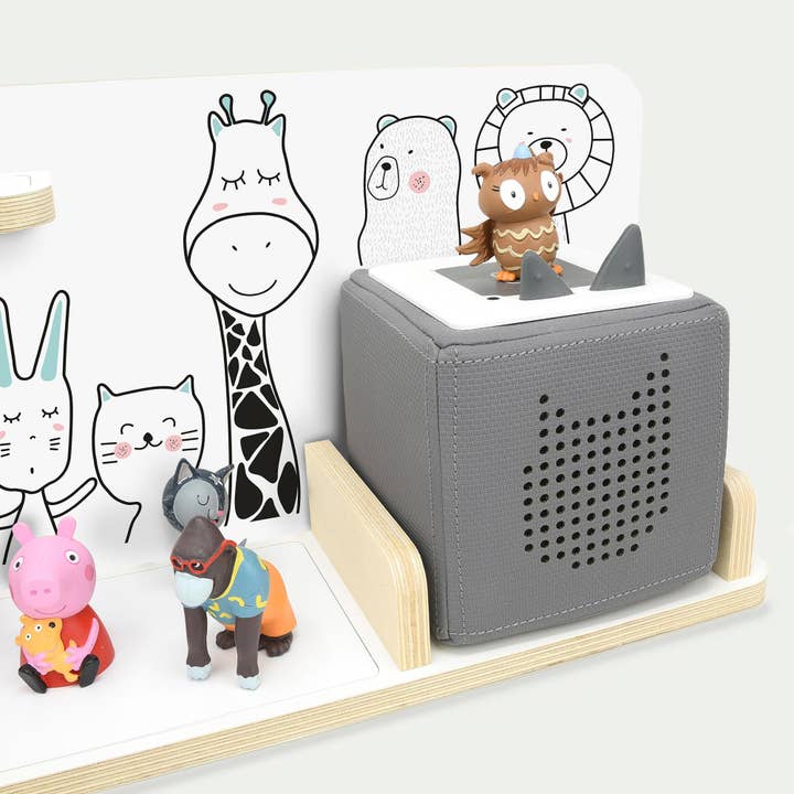 stadtecken - Wholesale Wood Toy - Kids - Wooden Shelf Suitable For The Toniebox, Small - Animals3