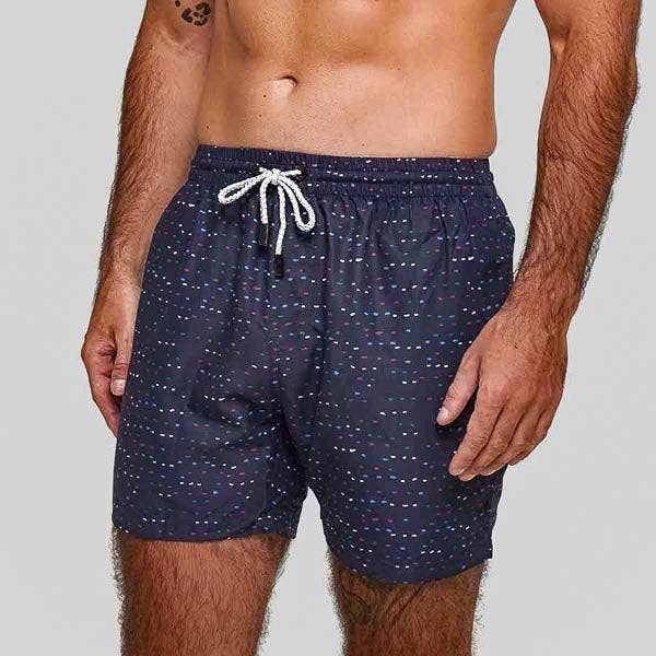 Anglesea Blue Mens Swim Trunks for wholesale by Bondi Joe Swimwear