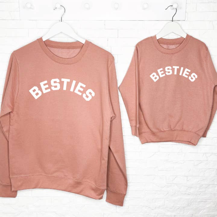 Lovetree Design – wholesale Mommy & me sets – Besties Mother And Child Sweatshirt Set3
