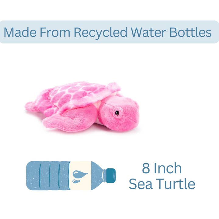 The Petting Zoo - Wholesale Stuffed/Plush Toy - Kids & Baby - Scoopz Pink Sea Turtle Small 8" (20cm)4