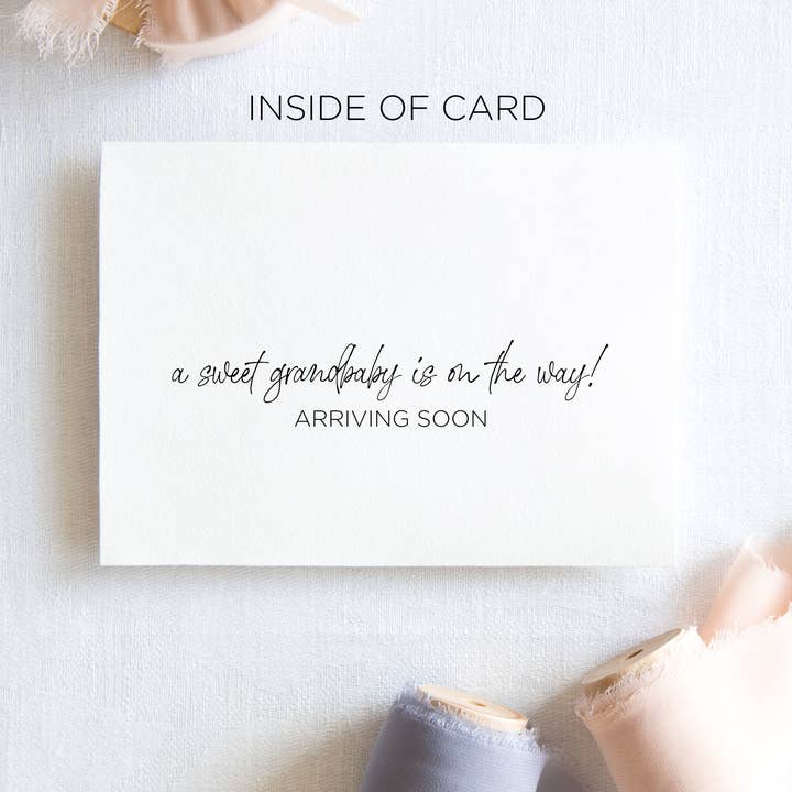 Coco Press - Wholesale Baby Announcement Card - Pregnancy Announcement Card for Parents Grand Adventure