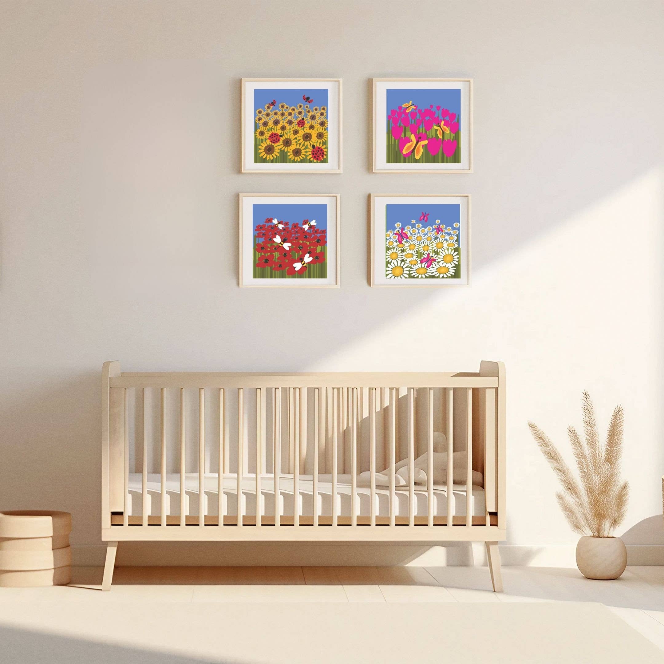 Urban Kolor - Wholesale Art Print - Kids & Baby - Wildflowers Red6