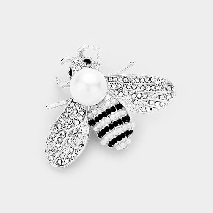 Sensibling Corp. - Wholesale Brooch - Pearl Detail Honey Bee Pin Brooch6