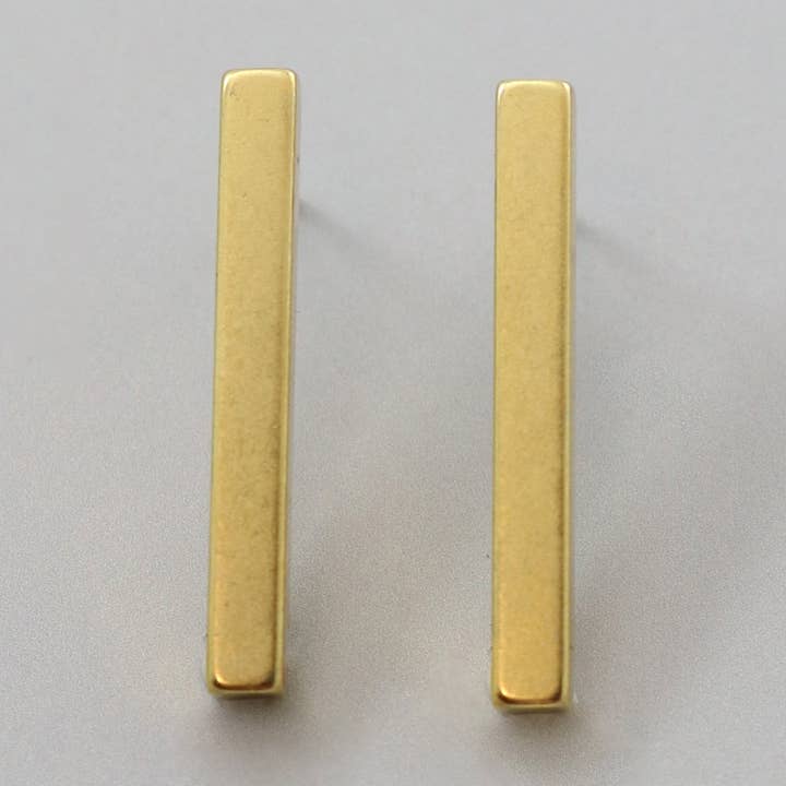 Bar Post Örhänge, 25x3mm, (1 par) för wholesale av Vintaj