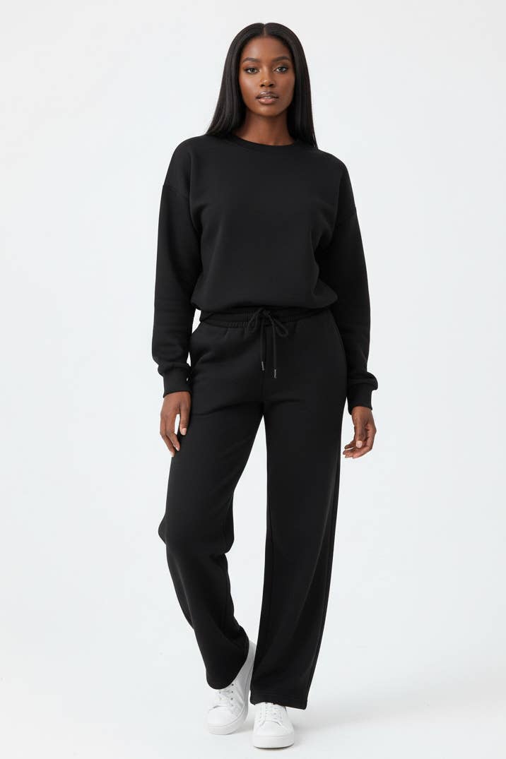 5besties inc - Vente Ensemble de vêtements d'intérieur – femme - ENSEMBLE DE DÉTENTE CONFORTABLE À JAMBE DROITE0