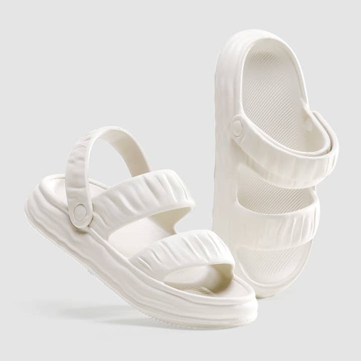 Oh La La Boutique - Wholesale Slides – Women’s - Bethany Sandals - White2