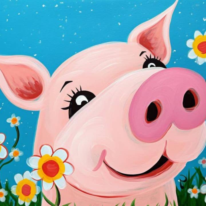 This Little Pig Went To Market -DIY Painting Kit for wholesale by The Boozy Bookworm Art Kits & Books