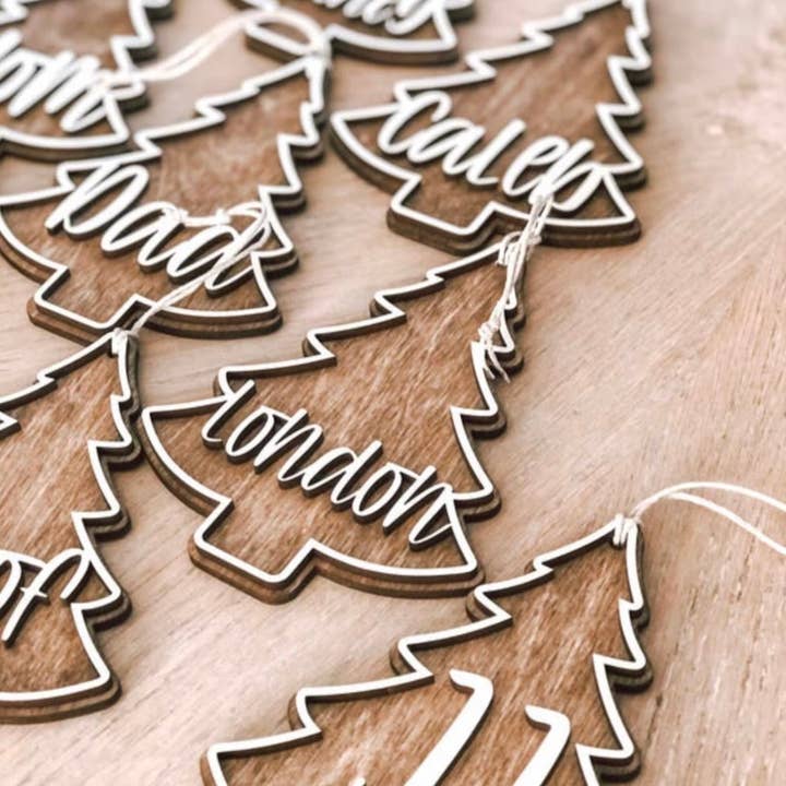 Tree Stocking Tag for wholesale by Chelsea Brandt Creations