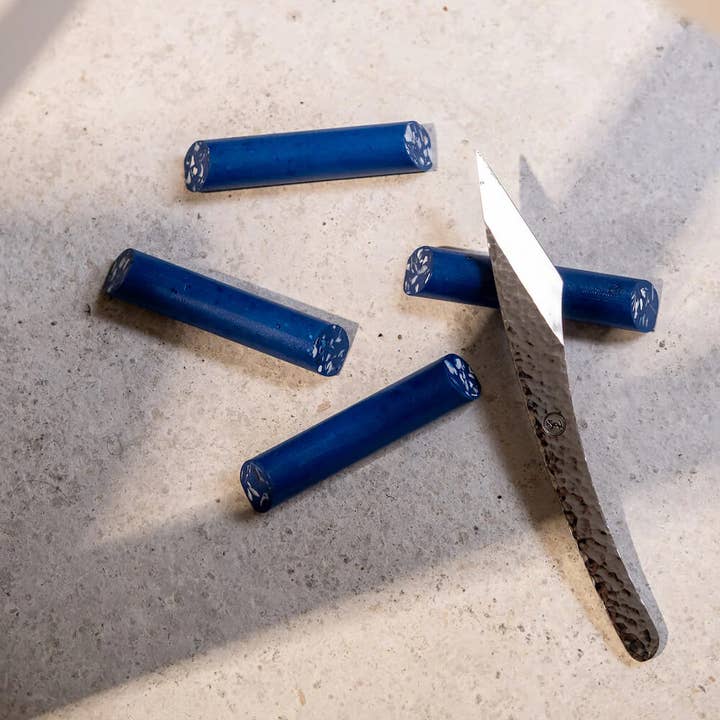 Messerhalter aus recycelten Muscheln - Set mit 4 Stück für den Großhandel von Malàkio