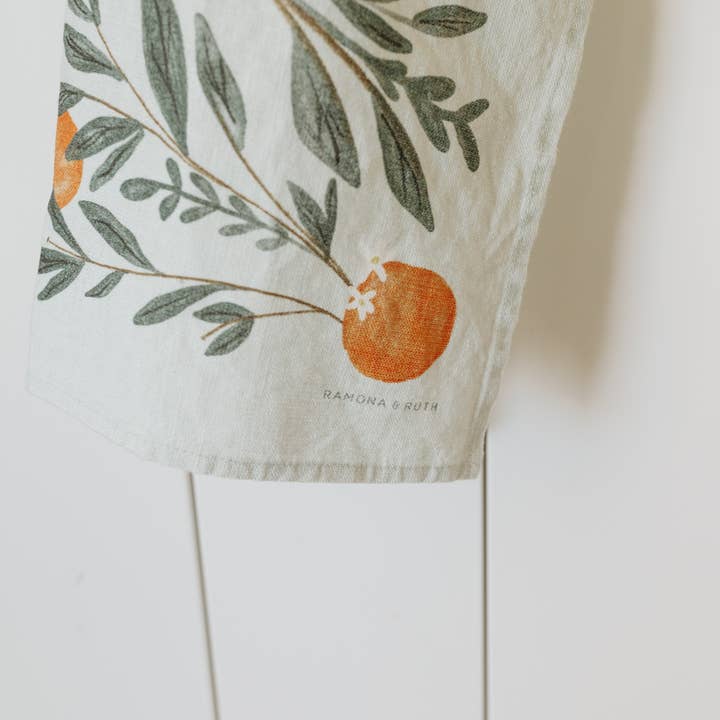 Ramona & Ruth - Venta al por mayor Paños de cocina - Paño de cocina de lino Naranjas3