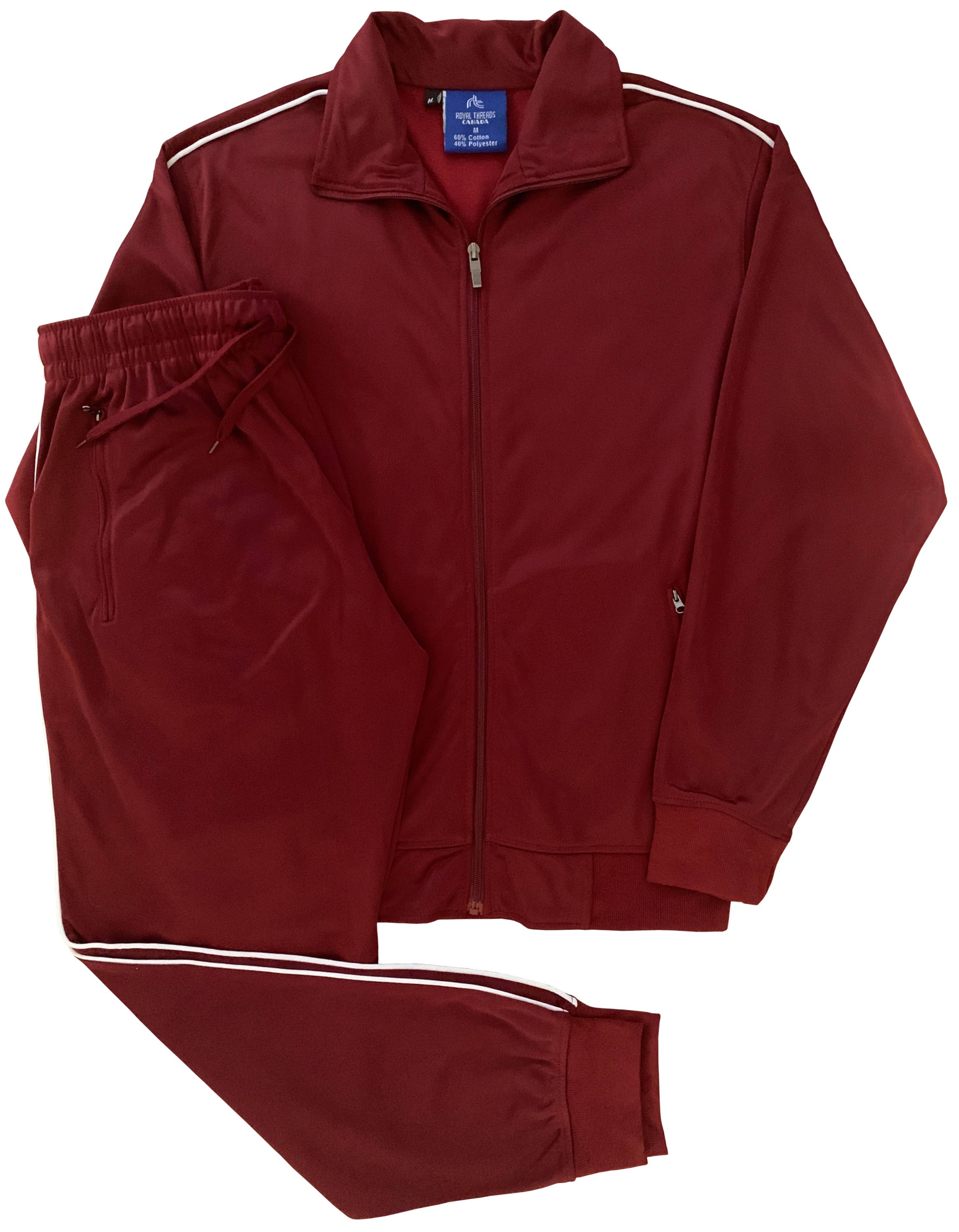 Royal Threads - Wholesale Tracksuit - Men's - Men's 2-piece Classic Solid Plain Jogger Tracksuit6