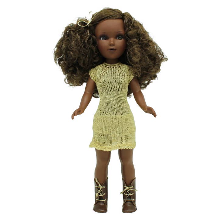 Mari's Doll Folk Craft original collection 41 cm mulatto for wholesale by Folk Artesanía Muñecas