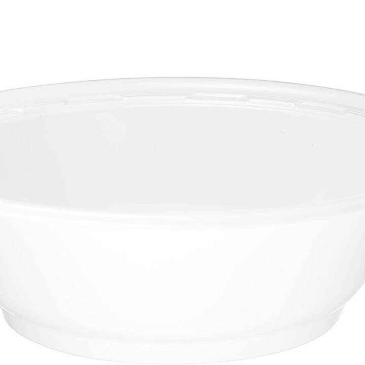 White Plastic High Impact Disposable Plastic Bowl (6oz,12oz) for wholesale by EcoQuality