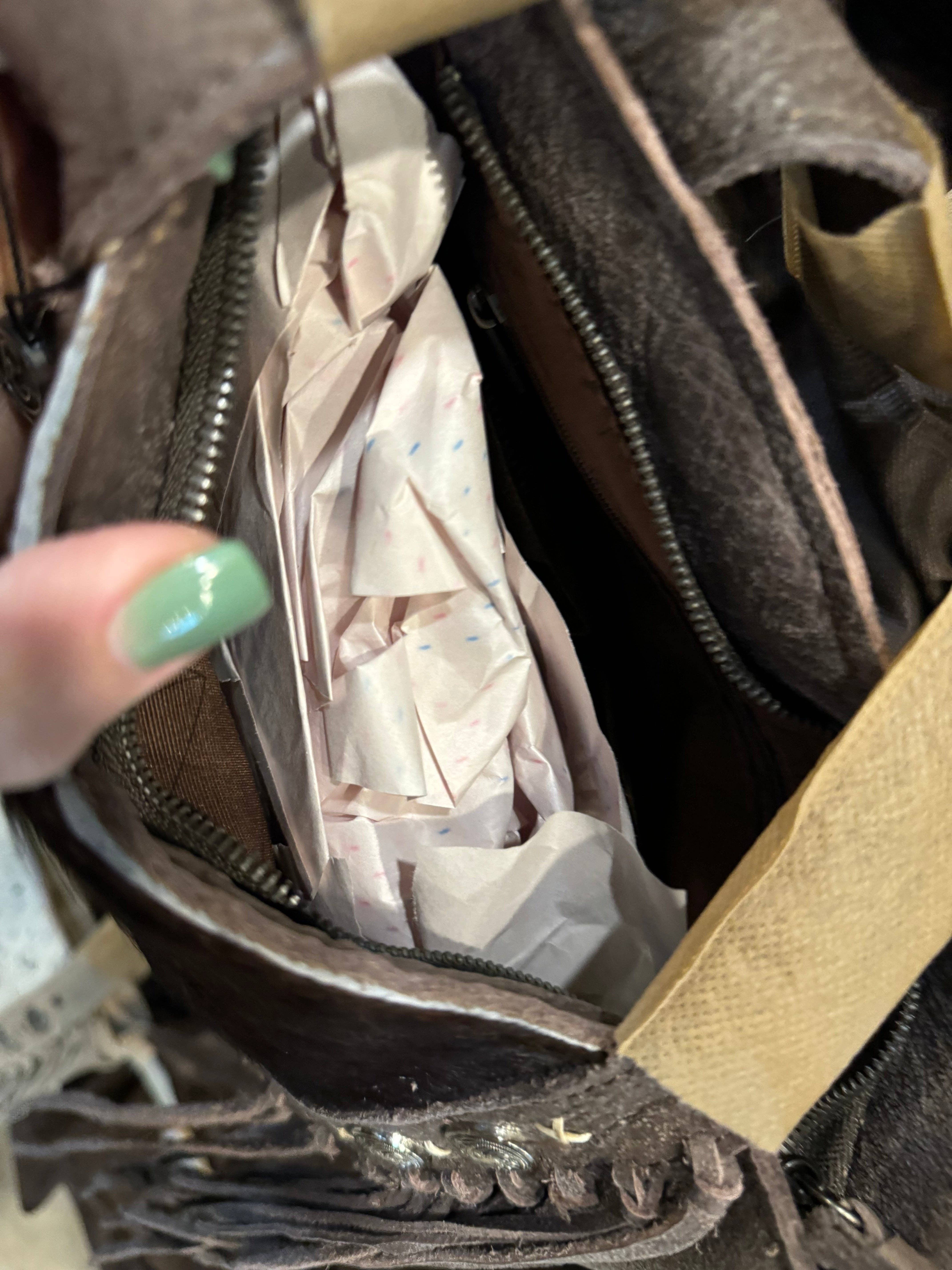 Broads Market - Wholesale Crossbody Bag - Women's - Fringe Studded Handbag Purse BA20695