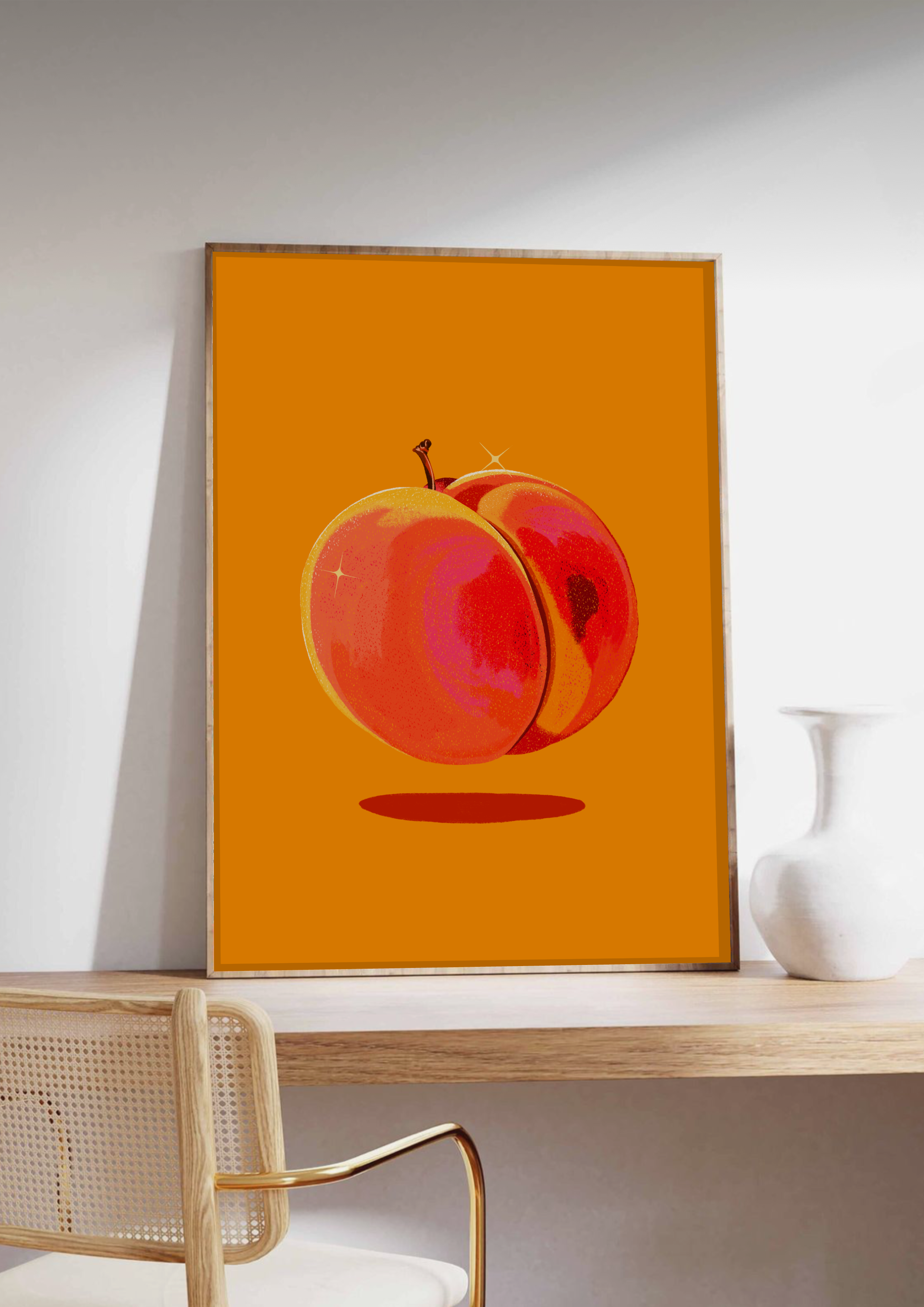 Emily Palmer Illustration - Wholesale Art Print - Illustrated Wall Art Print - The Peach1