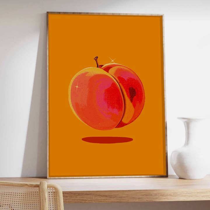 Emily Palmer Illustration - Wholesale Art Print - Illustrated Wall Art Print - The Peach1