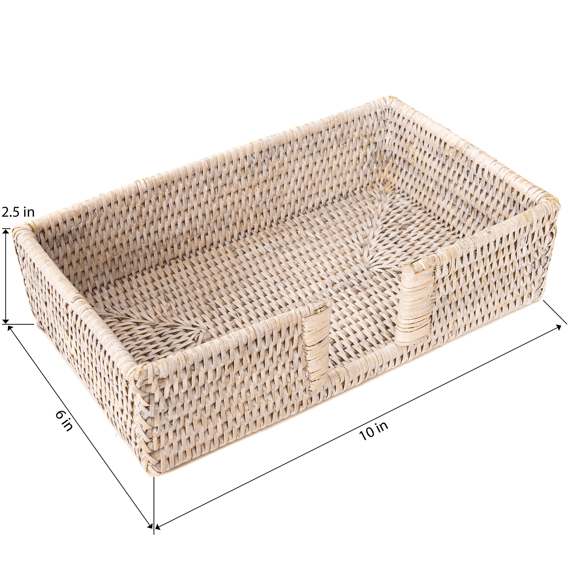 Artifacts Trading Company – wholesale Napkin holder – Rattan Guest Towel Holder with Cutout – Napkin Tray5