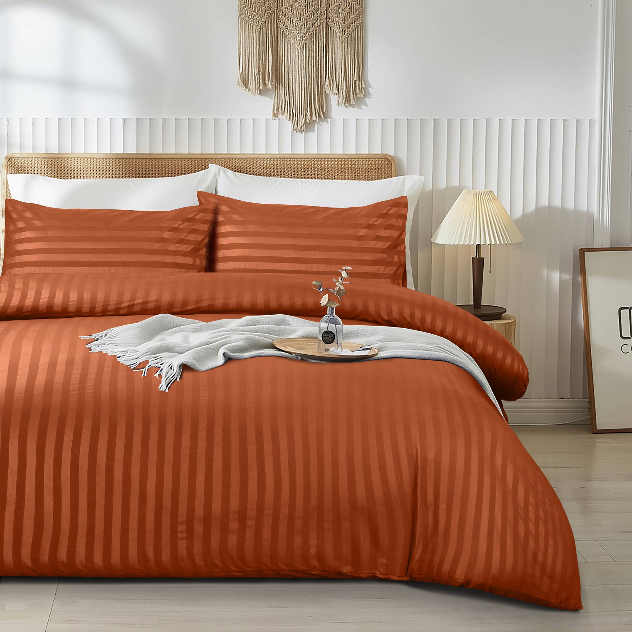 Cotton Passion – wholesale Sängkläder – Randigt påslakan set i lyxig 100 % mjuk mikrofiber19