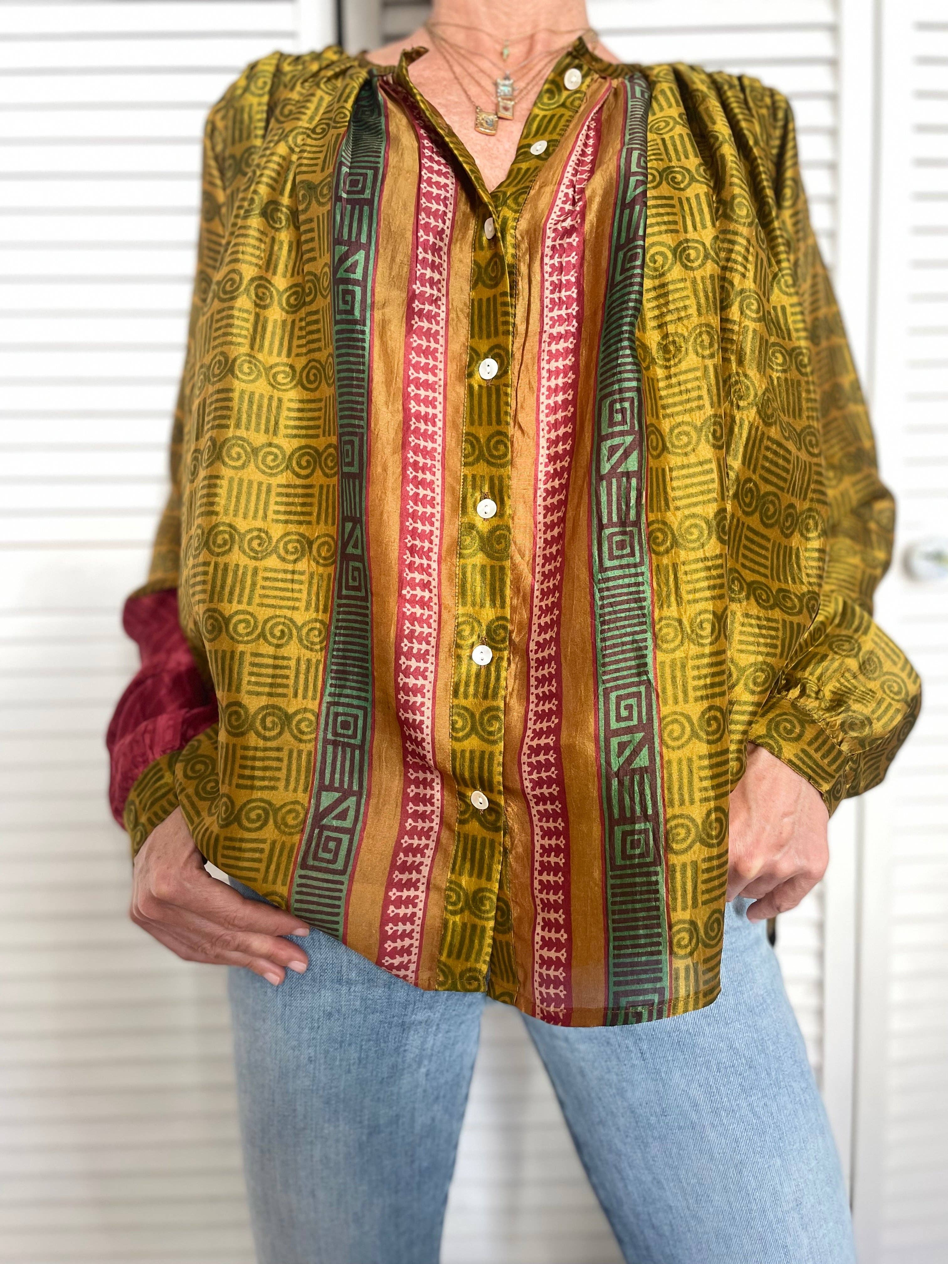 LETE INDIEN BY AC – wholesale Tröja med knappar – Dam – Neroli nummer 1 blus med långa ärmar0