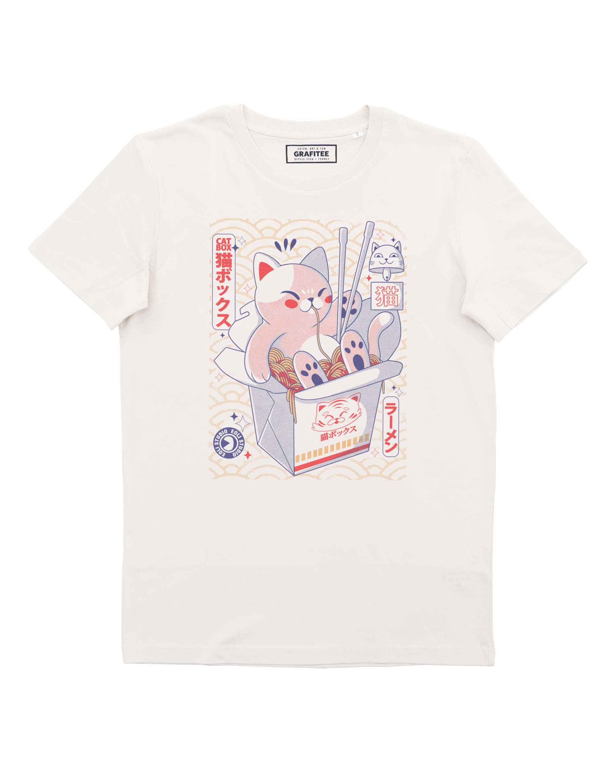 Off white Catbox T-shirt - Cat Food T-shirt for wholesale on Faire