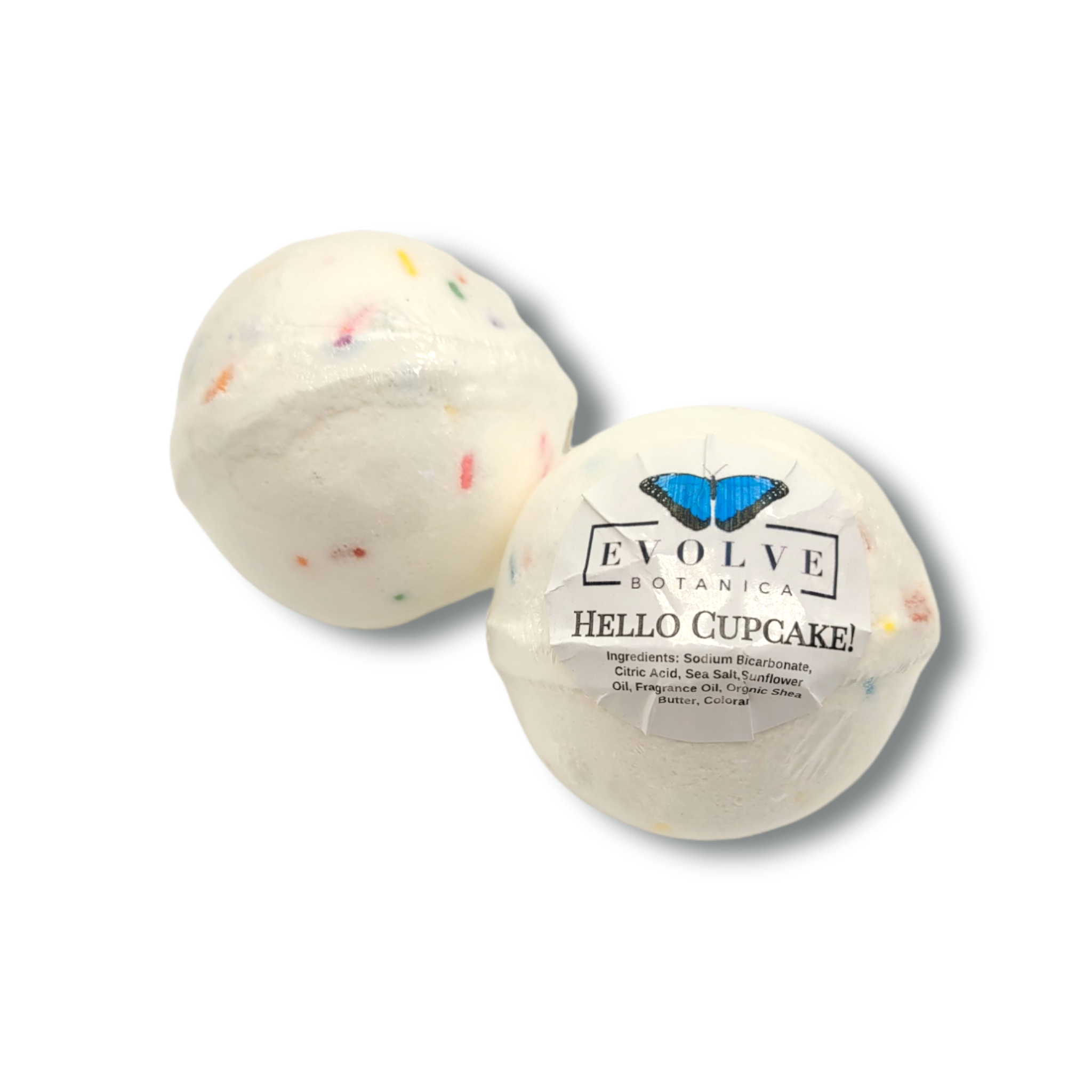 Evolve Botanica – wholesale Bath bomb/fizz – Natural Bath Bomb handmade - Hello Cupcake! (Seasonal)4