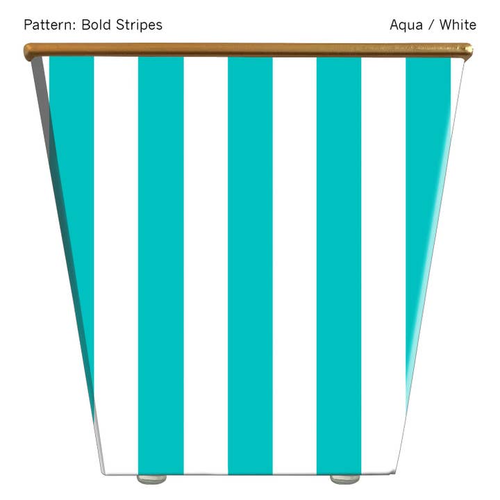 Cachepot com listras marcantes - apenas o recipiente por atacado de Hedge Farm Candles and Containers