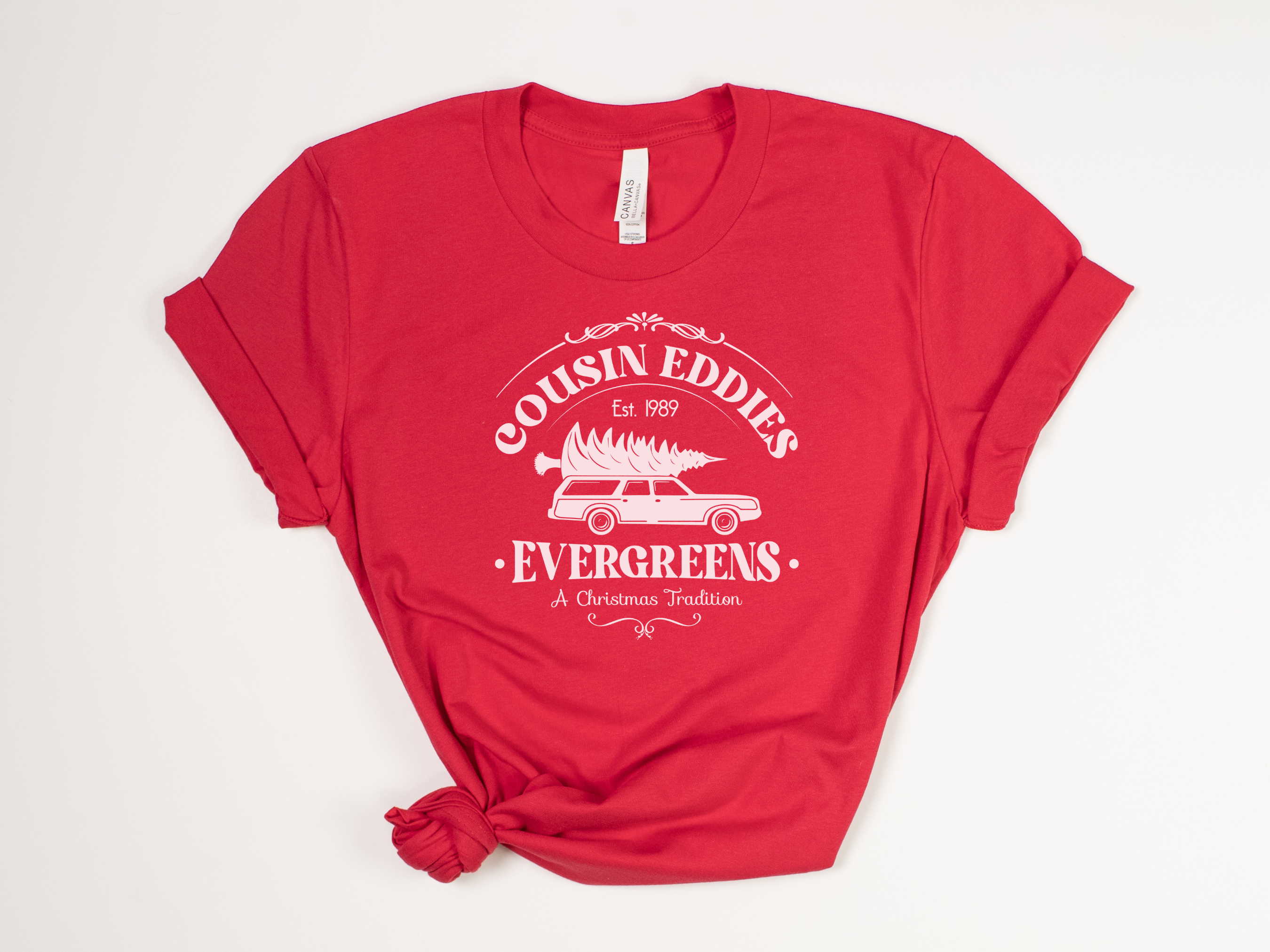 Stiles Tee Co. – T-shirt estampada - Unissexo por atacado – T-shirt de Natal – Evergreens do Primo Eddie – T-shirt Vintage2