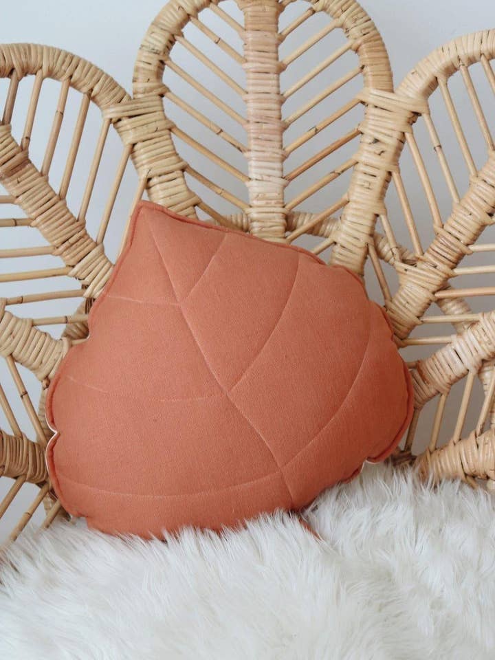 „Papaya“ Linen Leaf Pude for engroshandel hos Moi Mili