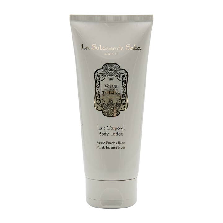 Lotion pour le corps – Rose, Musc & Encens – Voyage au Palais du Taj pour la vente par La Sultane de Saba Canada