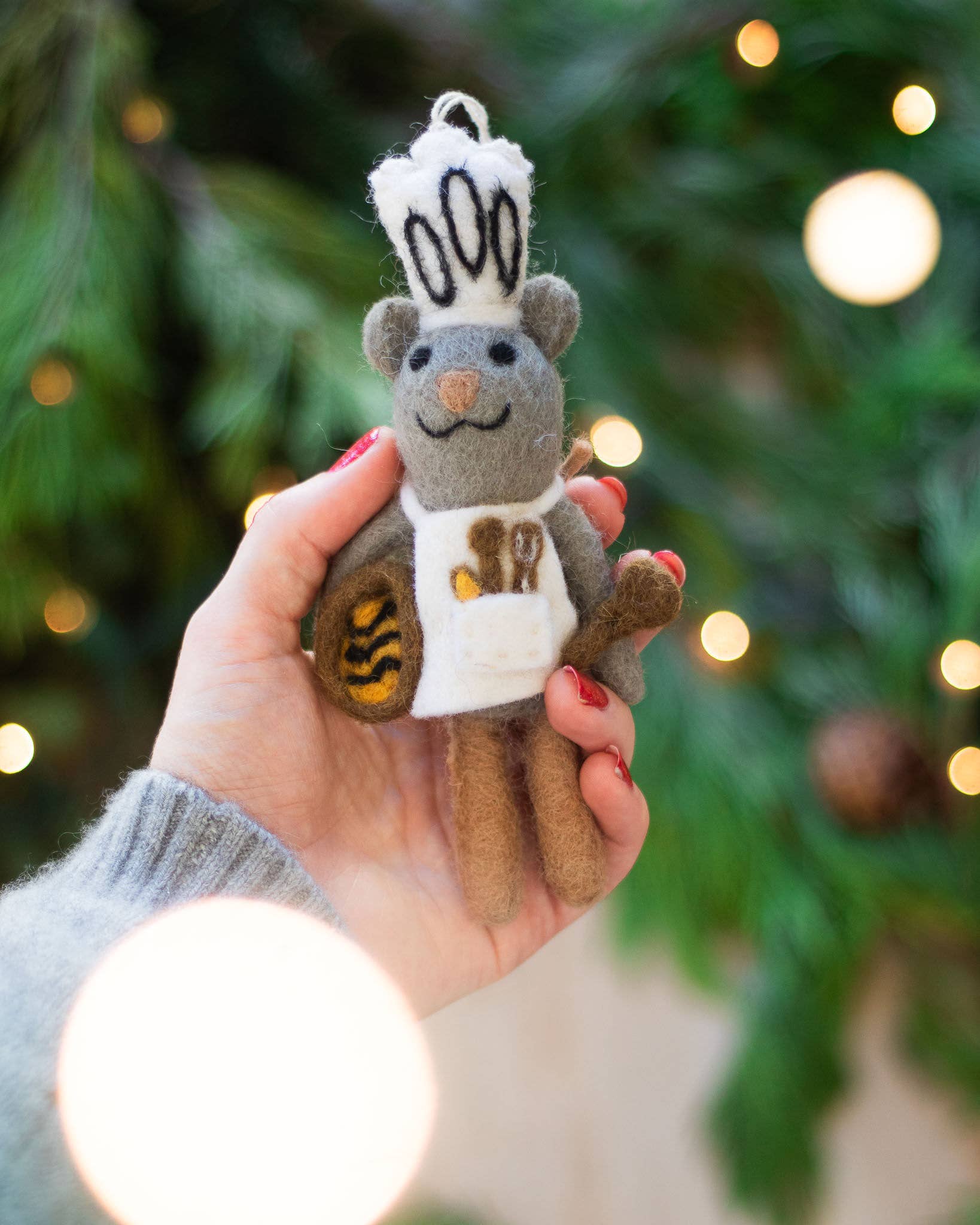Friendsheep – wholesale Ornament – Cheery Mouse Eco Wool Ornament Collection - (8 styles)9