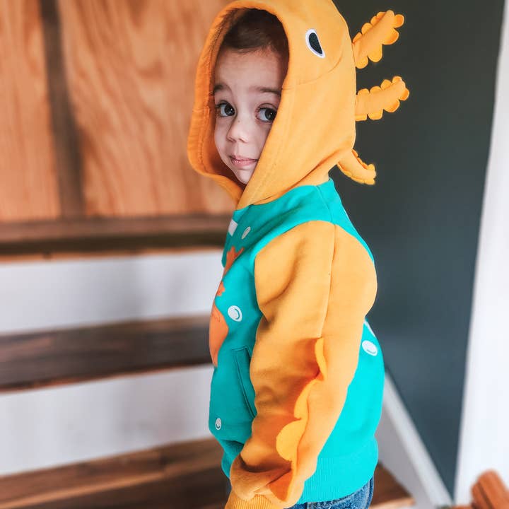 Axolotl Toddler and Kids 3D Hoodie for wholesale by Doodle Pants