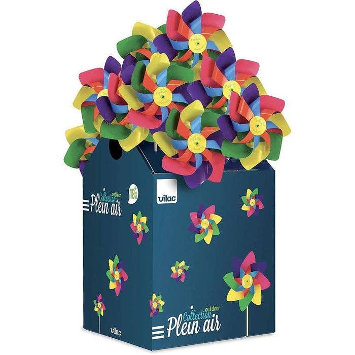 Hippychick – wholesale Wind spinner – Vilac - Display Box of 42 Windmills