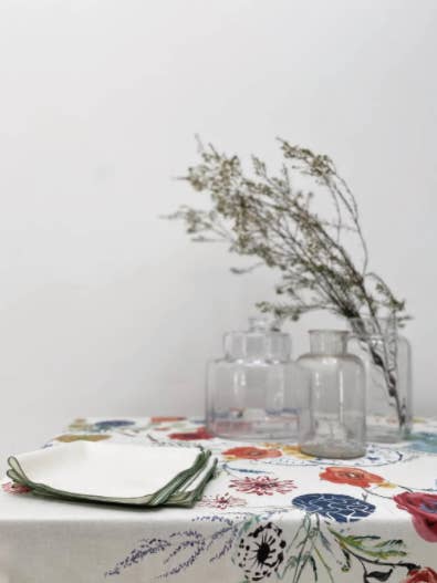 Fior di Campo tablecloth 295 x 295 for wholesale by Tessitura Govi