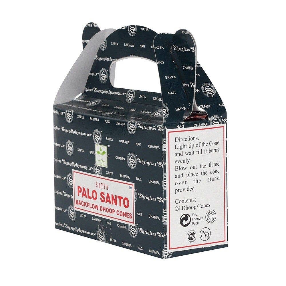 Ritual Scent – wholesale Incense – Satya Palo Santo Backflow Dhoop Incense Cones, Packs of 62