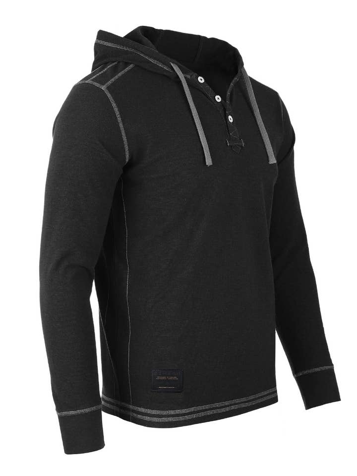 ZIMEGO – Hoodie - Homem por atacado – Camisola Térmica com Capuz de Manga Comprida Básica Casual para Homem ZIMEGO9