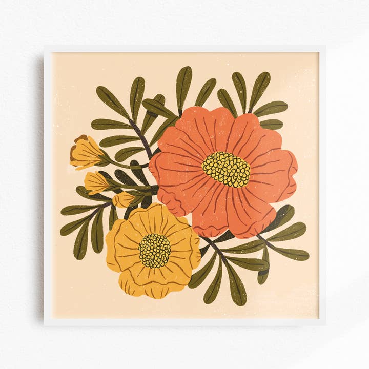 Impression d'art | Portulaca | 12x12 pour la vente par Wild Vine Creative