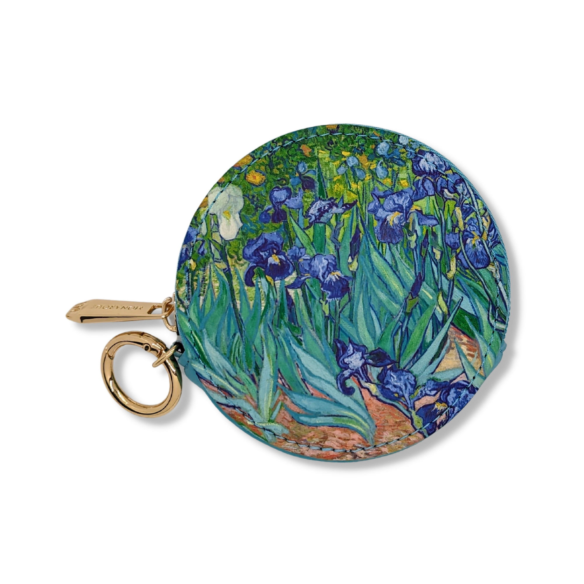 Monarque - Wholesale Pouch - Women's - Van Gogh Irises Round Zipper Case0