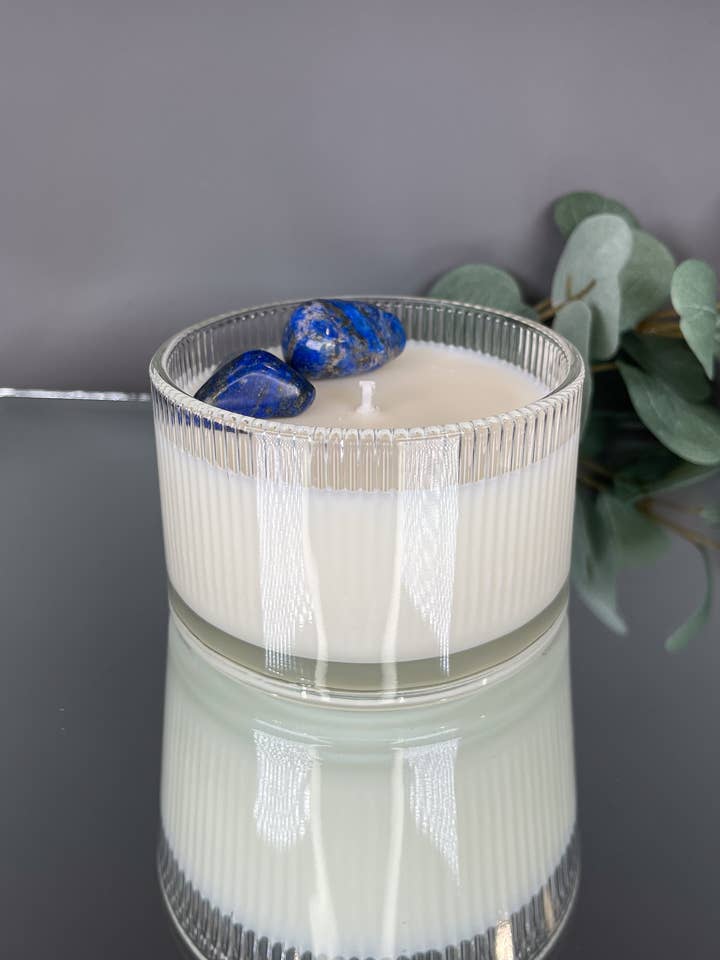 BLÅ LAPIS LAZULI | Jarred Essence för wholesale av Chill Flame Candle Studio