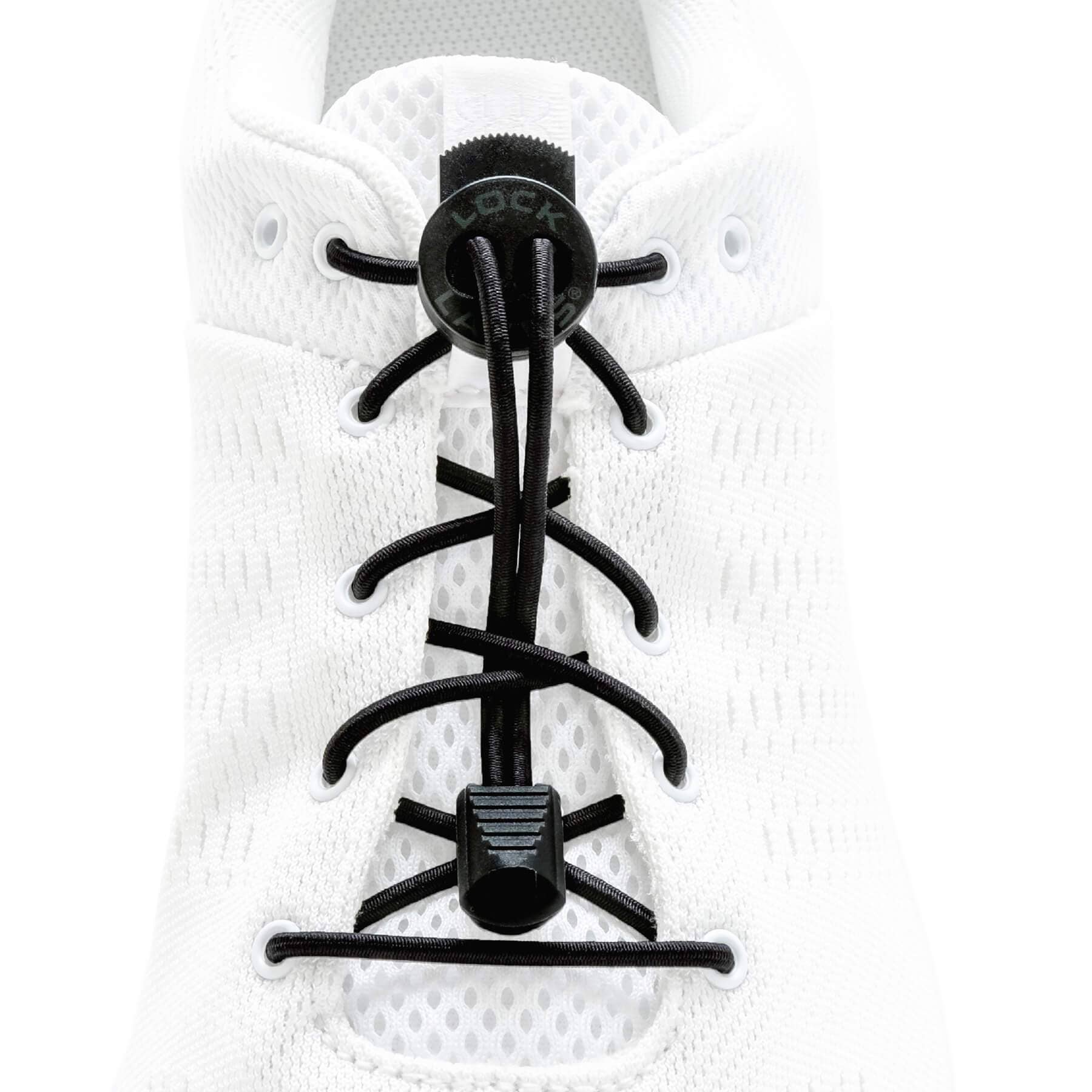 LOCK LACES - Wholesale Shoelaces - Unisex - Black Solid1