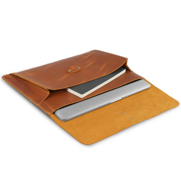 Londo - Wholesale Laptop/Tablet Case - Women's - Londo Top Grain Leather MacBook Pro and Air 16 Inch, 14, 15.5, 15, 13 inch & iPad Pro 12.9 Case with Front Pocket & Flap Closure – Retro Vintage Laptop Bag14