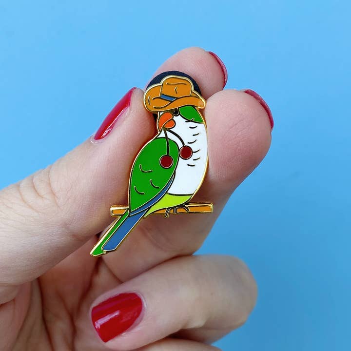 Flock Yeah, Y'all Enamel Pin for wholesale by Recovering Lazyholic