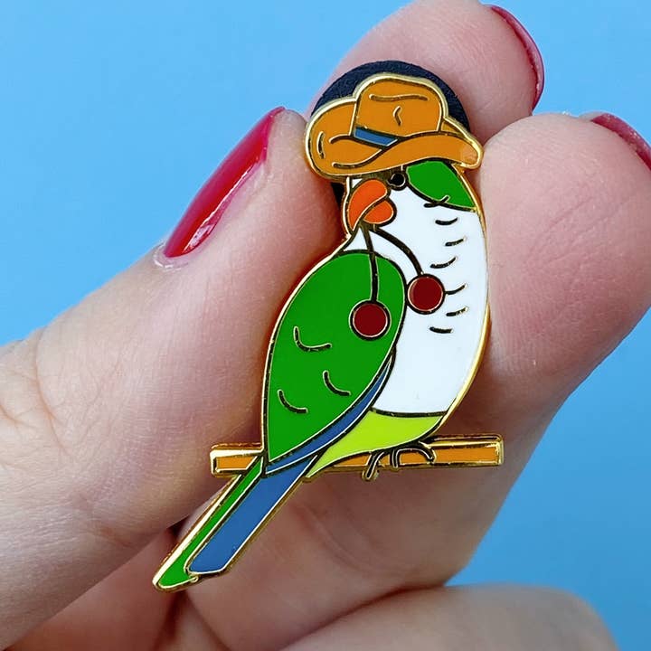 Flock Yeah, Y'all Enamel Pin for wholesale by Recovering Lazyholic