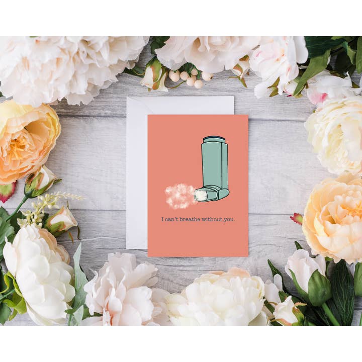 Kan niet ademen zonder jou || Wenskaart voor wholesale door Devine Design Co