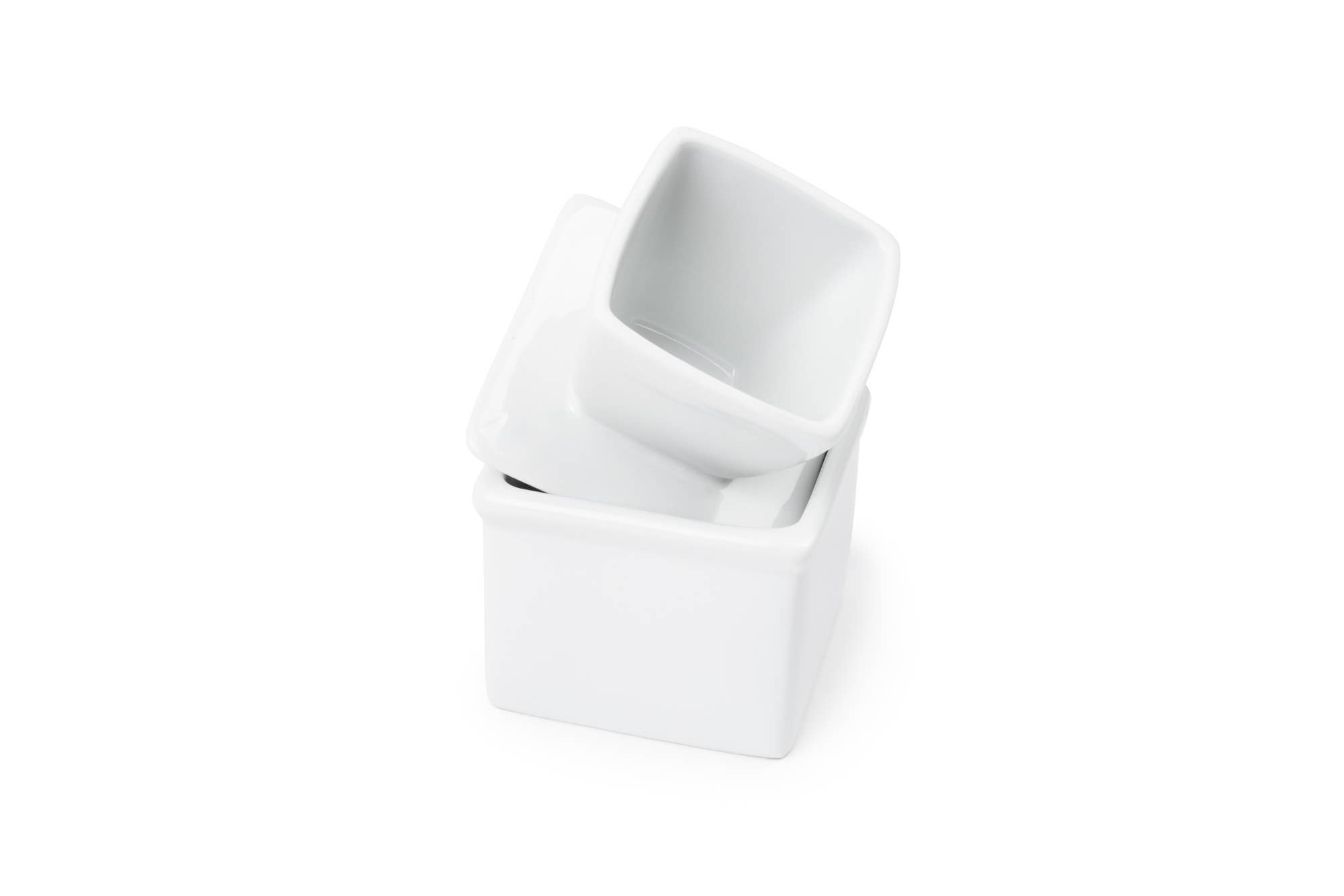 Fox Run Brands - Wholesale Butter Dish - Fox Run White Stoneware Butter Keeper, 3.75" x 3.75" x 5.5"3