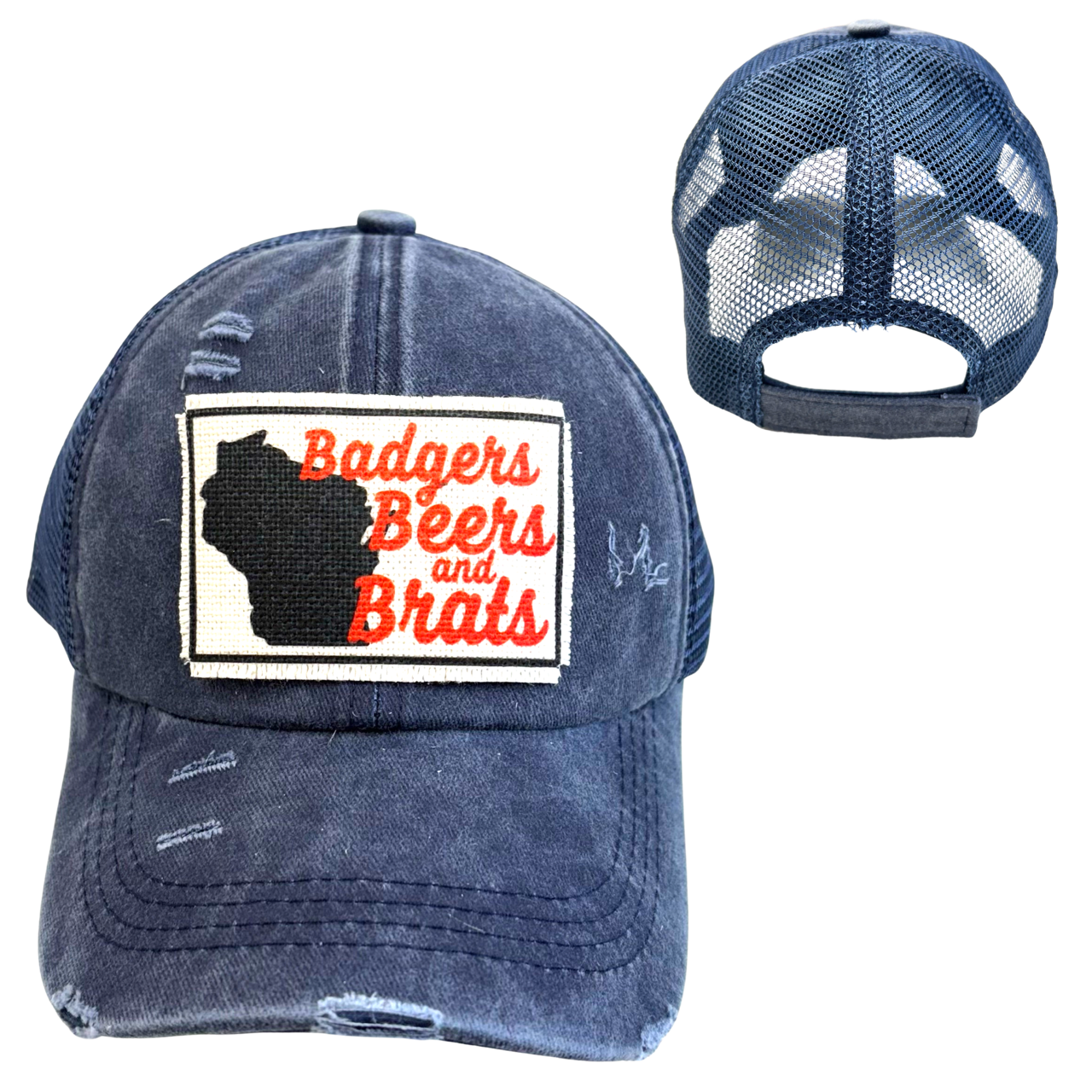 dkhandmade - Wholesale Trucker Hat - Unisex - WISCONSIN BRATS BEERS BADGERS HATS7