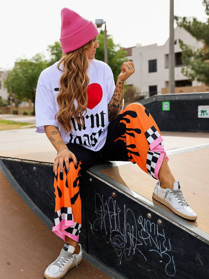 Sk8r Girl Cropped Pants for wholesale by Burnt Toast