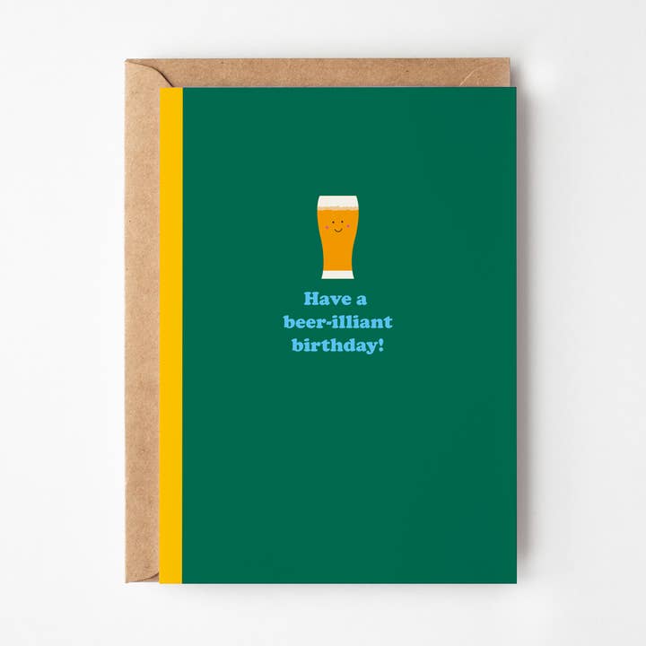 Happy Street – wholesale Birthday card – Beer Birthday Card | Beer-illiant Birthday0